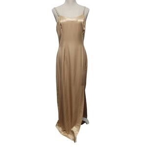 Jessica McClintock Gold Maxi Dress